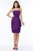 ColsBM Jaylah Amaranth Purple Elegant Strapless Sleeveless Half Backless Knee Length Bridesmaid Dresses