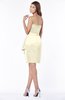 ColsBM Jaylah Bleached Sand Elegant Strapless Sleeveless Half Backless Knee Length Bridesmaid Dresses