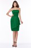 ColsBM Jaylah Green Elegant Strapless Sleeveless Half Backless Knee Length Bridesmaid Dresses