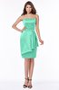 ColsBM Jaylah Mint Green Elegant Strapless Sleeveless Half Backless Knee Length Bridesmaid Dresses