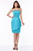 ColsBM Jaylah Turquoise Elegant Strapless Sleeveless Half Backless Knee Length Bridesmaid Dresses