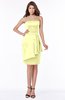 ColsBM Jaylah Wax Yellow Elegant Strapless Sleeveless Half Backless Knee Length Bridesmaid Dresses