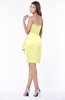 ColsBM Jaylah Wax Yellow Elegant Strapless Sleeveless Half Backless Knee Length Bridesmaid Dresses