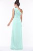 ColsBM Daniela Blue Glass Glamorous A-line Sleeveless Zip up Chiffon Ruching Bridesmaid Dresses