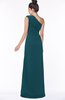 ColsBM Daniela Blue Green Glamorous A-line Sleeveless Zip up Chiffon Ruching Bridesmaid Dresses