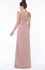 ColsBM Daniela Blush Pink Glamorous A-line Sleeveless Zip up Chiffon Ruching Bridesmaid Dresses