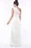 ColsBM Daniela Cloud White Glamorous A-line Sleeveless Zip up Chiffon Ruching Bridesmaid Dresses