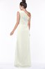 ColsBM Daniela Cream Glamorous A-line Sleeveless Zip up Chiffon Ruching Bridesmaid Dresses