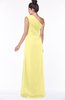 ColsBM Daniela Daffodil Glamorous A-line Sleeveless Zip up Chiffon Ruching Bridesmaid Dresses
