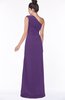 ColsBM Daniela Dark Purple Glamorous A-line Sleeveless Zip up Chiffon Ruching Bridesmaid Dresses