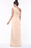 ColsBM Daniela Fresh Salmon Glamorous A-line Sleeveless Zip up Chiffon Ruching Bridesmaid Dresses
