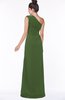 ColsBM Daniela Garden Green Glamorous A-line Sleeveless Zip up Chiffon Ruching Bridesmaid Dresses
