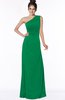 ColsBM Daniela Green Glamorous A-line Sleeveless Zip up Chiffon Ruching Bridesmaid Dresses