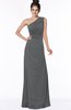 ColsBM Daniela Grey Glamorous A-line Sleeveless Zip up Chiffon Ruching Bridesmaid Dresses
