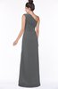 ColsBM Daniela Grey Glamorous A-line Sleeveless Zip up Chiffon Ruching Bridesmaid Dresses