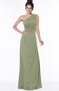 ColsBM Daniela Moss Green Glamorous A-line Sleeveless Zip up Chiffon Ruching Bridesmaid Dresses