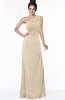 ColsBM Daniela Novelle Peach Glamorous A-line Sleeveless Zip up Chiffon Ruching Bridesmaid Dresses