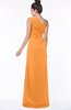 ColsBM Daniela Orange Glamorous A-line Sleeveless Zip up Chiffon Ruching Bridesmaid Dresses