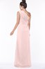 ColsBM Daniela Pastel Pink Glamorous A-line Sleeveless Zip up Chiffon Ruching Bridesmaid Dresses