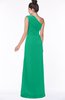 ColsBM Daniela Pepper Green Glamorous A-line Sleeveless Zip up Chiffon Ruching Bridesmaid Dresses