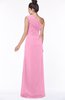 ColsBM Daniela Pink Glamorous A-line Sleeveless Zip up Chiffon Ruching Bridesmaid Dresses