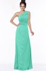 ColsBM Daniela Seafoam Green Glamorous A-line Sleeveless Zip up Chiffon Ruching Bridesmaid Dresses