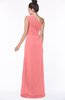 ColsBM Daniela Shell Pink Glamorous A-line Sleeveless Zip up Chiffon Ruching Bridesmaid Dresses