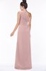 ColsBM Daniela Silver Pink Glamorous A-line Sleeveless Zip up Chiffon Ruching Bridesmaid Dresses