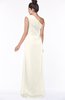 ColsBM Daniela Whisper White Glamorous A-line Sleeveless Zip up Chiffon Ruching Bridesmaid Dresses