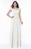 ColsBM Lillian Cloud White Gorgeous A-line Short Sleeve Zip up Chiffon Floor Length Bridesmaid Dresses