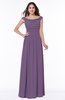 ColsBM Lillian Eggplant Gorgeous A-line Short Sleeve Zip up Chiffon Floor Length Bridesmaid Dresses