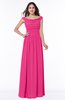 ColsBM Lillian Fandango Pink Gorgeous A-line Short Sleeve Zip up Chiffon Floor Length Bridesmaid Dresses