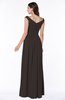 ColsBM Lillian Fudge Brown Gorgeous A-line Short Sleeve Zip up Chiffon Floor Length Bridesmaid Dresses