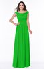 ColsBM Lillian Jasmine Green Gorgeous A-line Short Sleeve Zip up Chiffon Floor Length Bridesmaid Dresses