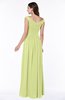 ColsBM Lillian Lime Green Gorgeous A-line Short Sleeve Zip up Chiffon Floor Length Bridesmaid Dresses
