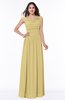 ColsBM Lillian New Wheat Gorgeous A-line Short Sleeve Zip up Chiffon Floor Length Bridesmaid Dresses