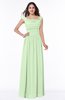 ColsBM Lillian Pale Green Gorgeous A-line Short Sleeve Zip up Chiffon Floor Length Bridesmaid Dresses