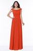 ColsBM Lillian Persimmon Gorgeous A-line Short Sleeve Zip up Chiffon Floor Length Bridesmaid Dresses
