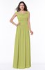 ColsBM Lillian Pistachio Gorgeous A-line Short Sleeve Zip up Chiffon Floor Length Bridesmaid Dresses