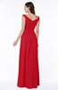 ColsBM Lillian Red Gorgeous A-line Short Sleeve Zip up Chiffon Floor Length Bridesmaid Dresses