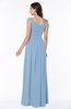 ColsBM Lillian Sky Blue Gorgeous A-line Short Sleeve Zip up Chiffon Floor Length Bridesmaid Dresses