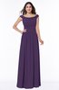 ColsBM Lillian Violet Gorgeous A-line Short Sleeve Zip up Chiffon Floor Length Bridesmaid Dresses