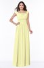 ColsBM Lillian Wax Yellow Gorgeous A-line Short Sleeve Zip up Chiffon Floor Length Bridesmaid Dresses
