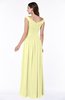 ColsBM Lillian Wax Yellow Gorgeous A-line Short Sleeve Zip up Chiffon Floor Length Bridesmaid Dresses