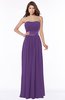 ColsBM Sabrina Dark Purple Elegant Sweetheart Sleeveless Zip up Ruching Bridesmaid Dresses