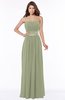 ColsBM Sabrina Moss Green Elegant Sweetheart Sleeveless Zip up Ruching Bridesmaid Dresses