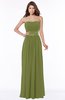ColsBM Sabrina Olive Green Elegant Sweetheart Sleeveless Zip up Ruching Bridesmaid Dresses