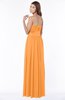 ColsBM Sabrina Orange Elegant Sweetheart Sleeveless Zip up Ruching Bridesmaid Dresses