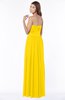 ColsBM Sabrina Yellow Elegant Sweetheart Sleeveless Zip up Ruching Bridesmaid Dresses