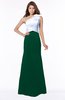 ColsBM Ariella Alpine Green Modest Fishtail One Shoulder Sleeveless Satin Sweep Train Bridesmaid Dresses